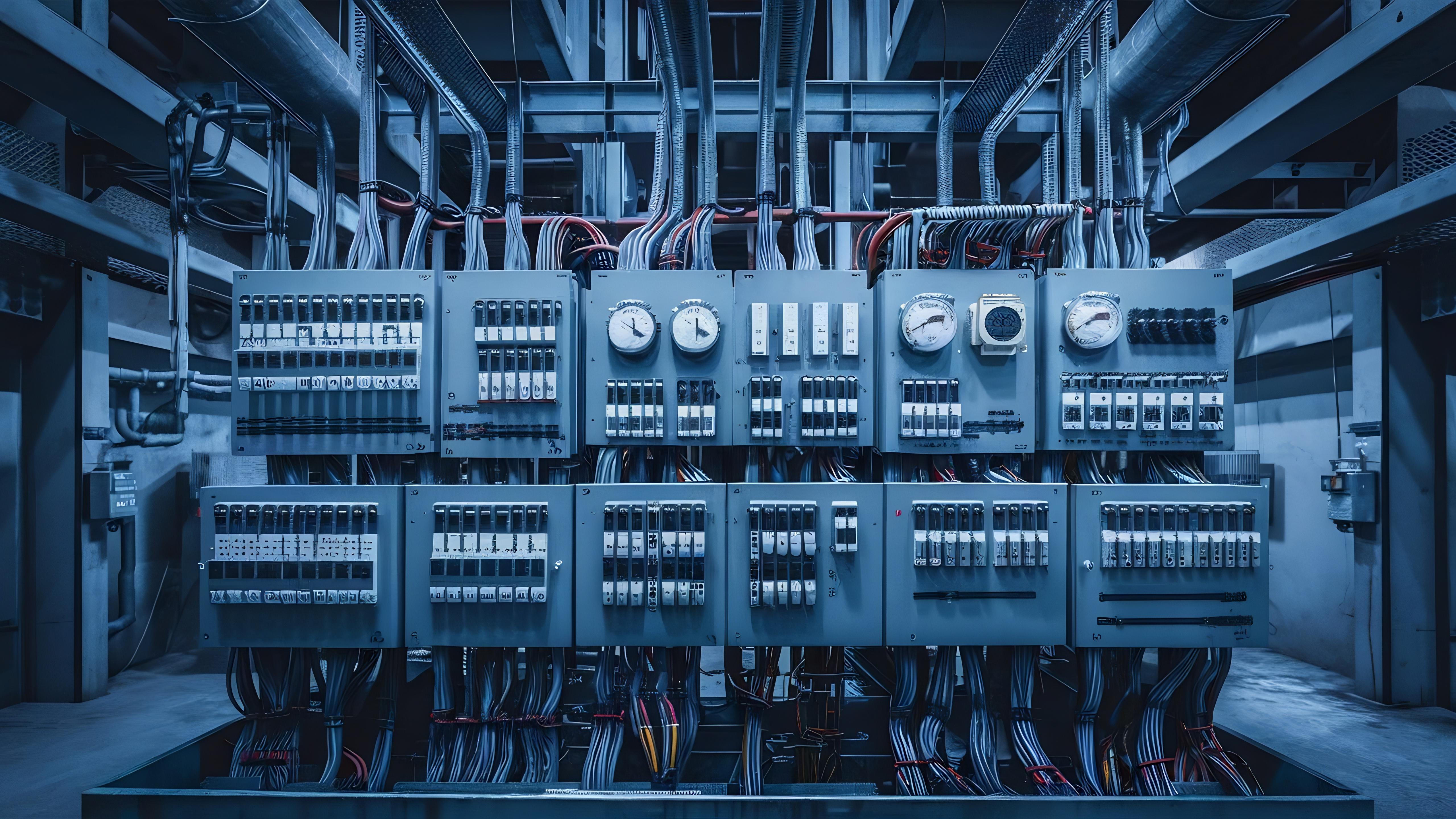 Electrical switch panel used to establish protection settings